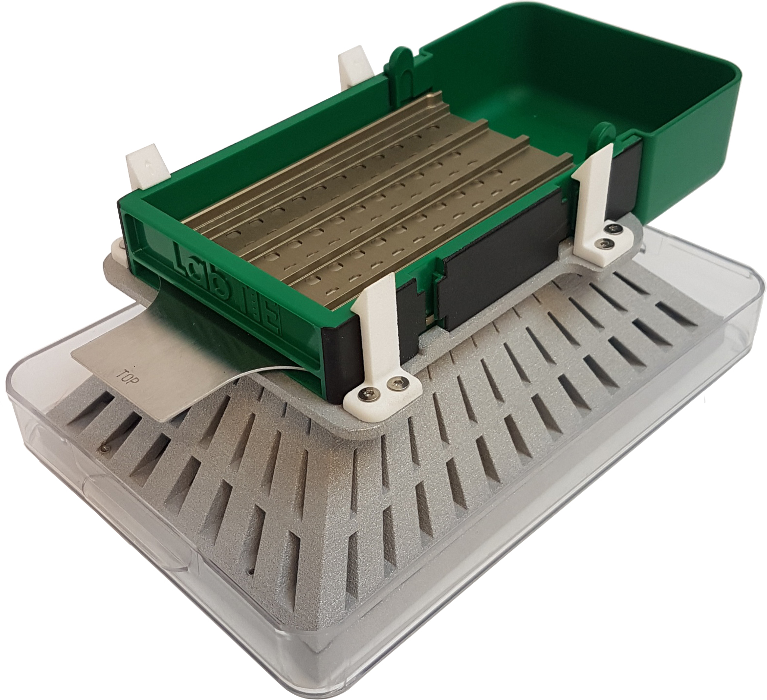 LabTIE 100-well mesh-plate seed dispenser