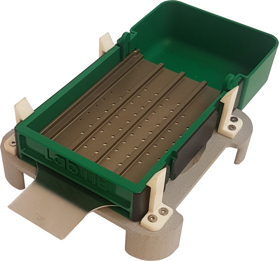 Seed dispenser mesh plate for a petri dish