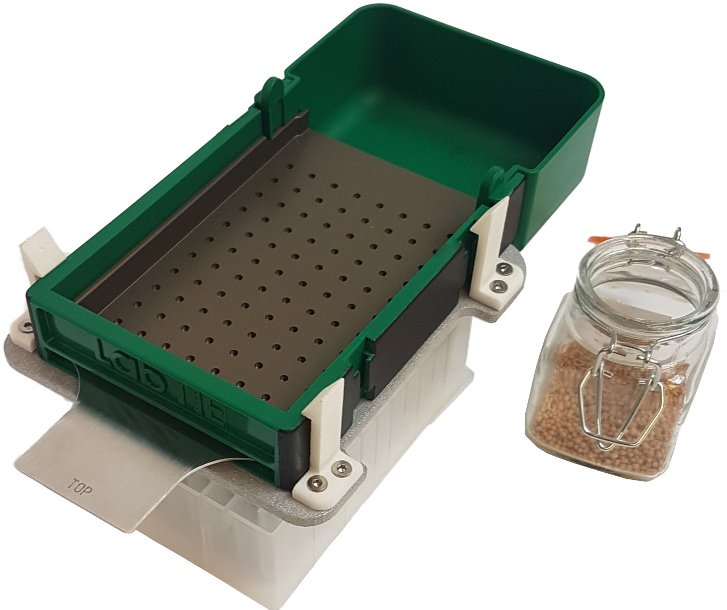 96-well seed dispenser mesh plate